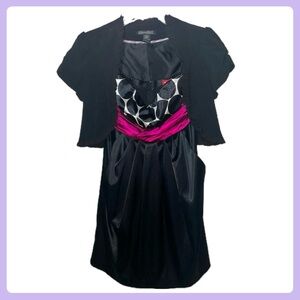 Black & White Polka Dot 2000s Dress